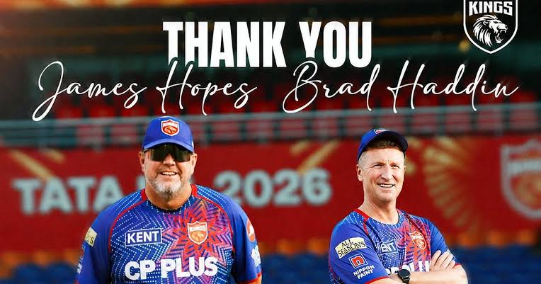 James Hopes and Brad Haddin Leave Punjab Kings Ahead of IPL 2027